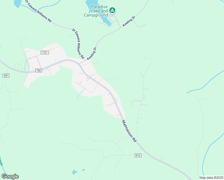 map of restaurants, bars, coffee shops, grocery stores, and more near 2335 Malmaison Road in Blairs