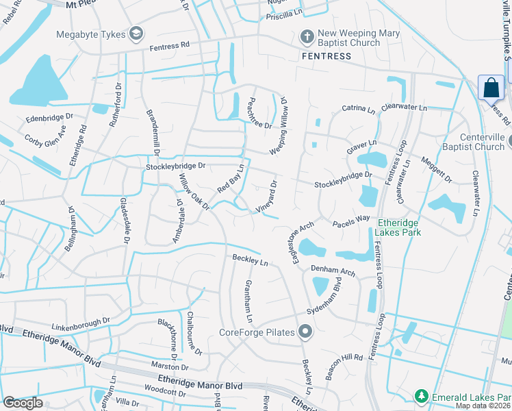 map of restaurants, bars, coffee shops, grocery stores, and more near 1221 Chelbrook Road in Chesapeake