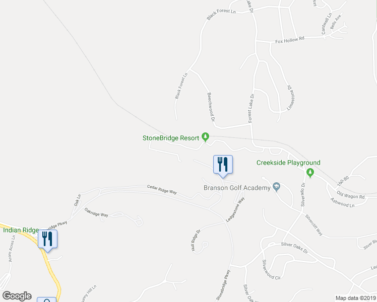 map of restaurants, bars, coffee shops, grocery stores, and more near 442 Baldknobber Drive in Reeds Spring