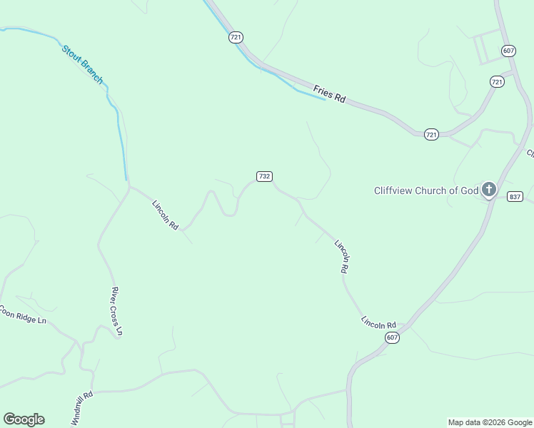 map of restaurants, bars, coffee shops, grocery stores, and more near 701 Lincoln Road in Galax