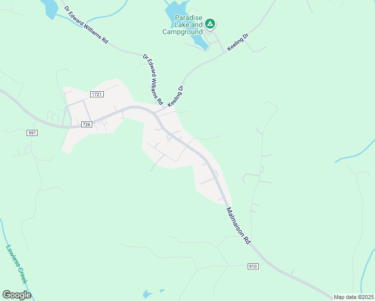 map of restaurants, bars, coffee shops, grocery stores, and more near 2240 Malmaison Road in Blairs