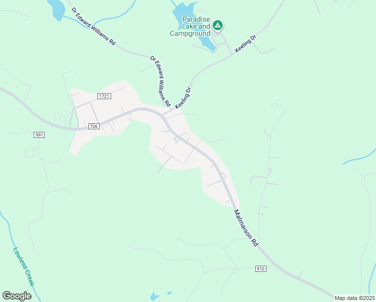 map of restaurants, bars, coffee shops, grocery stores, and more near 2208 Malmaison Road in Blairs