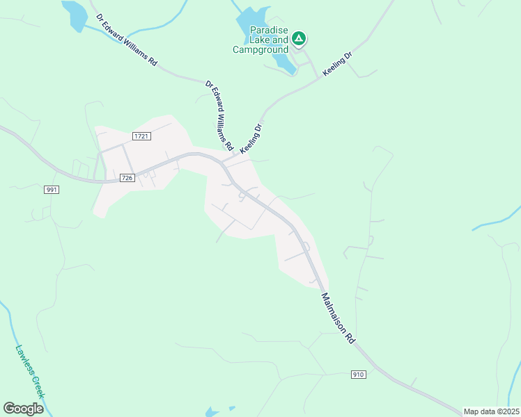 map of restaurants, bars, coffee shops, grocery stores, and more near 2208 Malmaison Road in Blairs