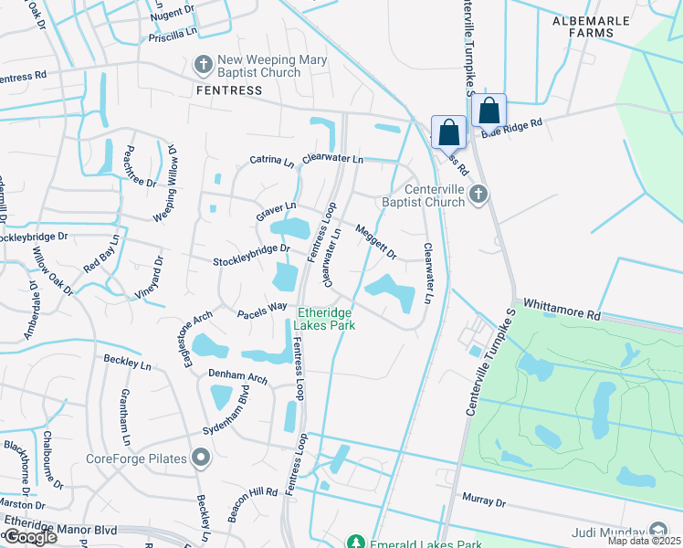 map of restaurants, bars, coffee shops, grocery stores, and more near 829 Sparks Trce in Chesapeake