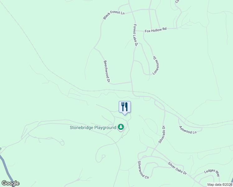 map of restaurants, bars, coffee shops, grocery stores, and more near Beechwood Drive in Reeds Spring