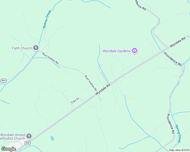 map of restaurants, bars, coffee shops, grocery stores, and more near 17363 Primrose Lane in Abingdon