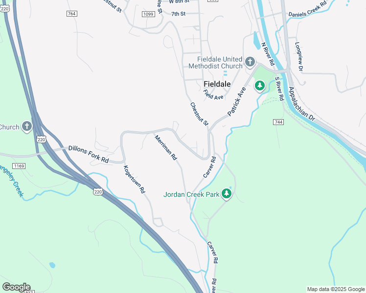 map of restaurants, bars, coffee shops, grocery stores, and more near 255 Dillons Fork Road in Fieldale
