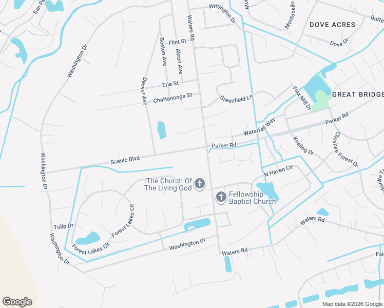 map of restaurants, bars, coffee shops, grocery stores, and more near 916 Scenic Boulevard in Chesapeake