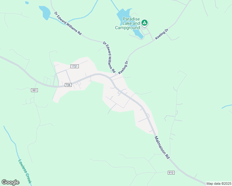map of restaurants, bars, coffee shops, grocery stores, and more near 2112 Malmaison Road in Blairs