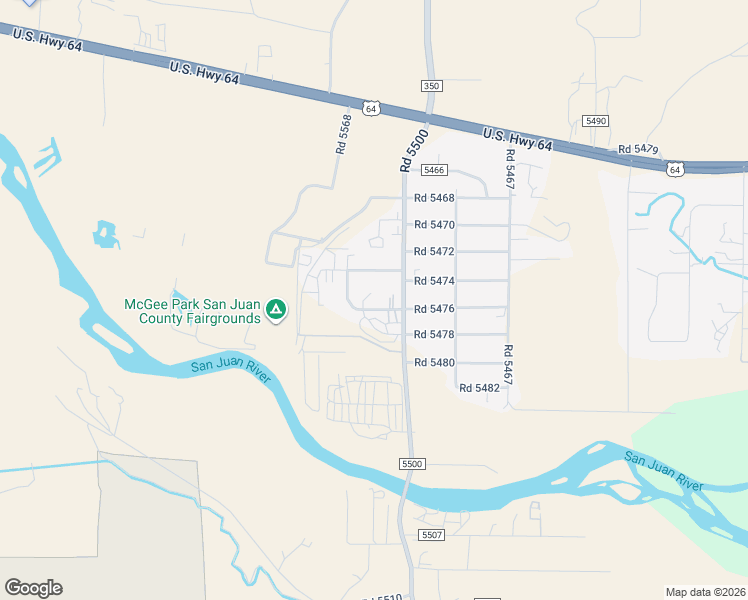 map of restaurants, bars, coffee shops, grocery stores, and more near 34 Road 5476 in Farmington