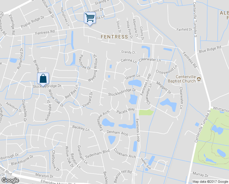 map of restaurants, bars, coffee shops, grocery stores, and more near 1104 Stockleybridge Drive in Chesapeake
