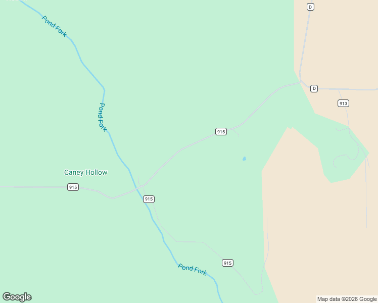 map of restaurants, bars, coffee shops, grocery stores, and more near County Road 915 in Thornfield