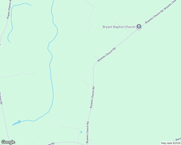 map of restaurants, bars, coffee shops, grocery stores, and more near 24017-24127 Bryants Church Road in Capron