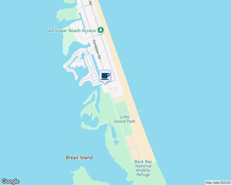 map of restaurants, bars, coffee shops, grocery stores, and more near 3738 Sandpiper Road in Virginia Beach