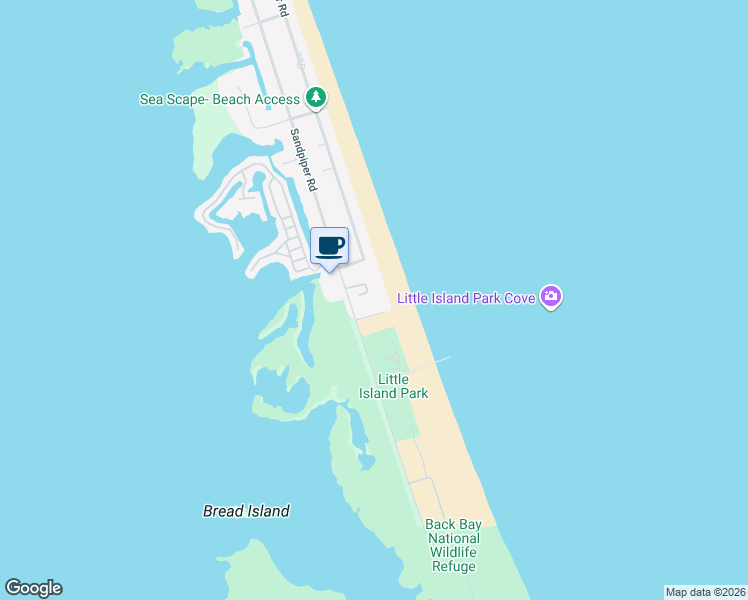 map of restaurants, bars, coffee shops, grocery stores, and more near 3738 Sandpiper Road in Virginia Beach