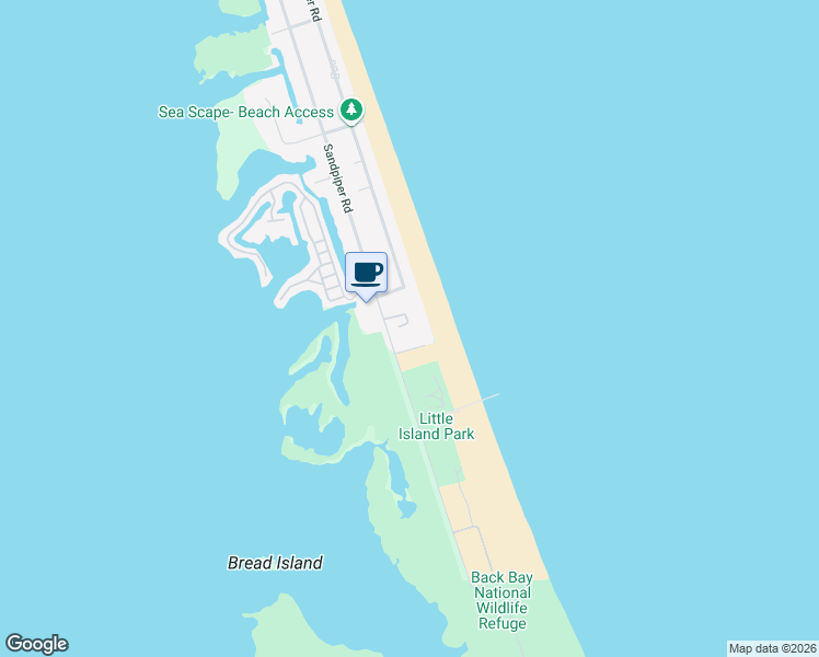 map of restaurants, bars, coffee shops, grocery stores, and more near 3738 Sandpiper Road in Virginia Beach