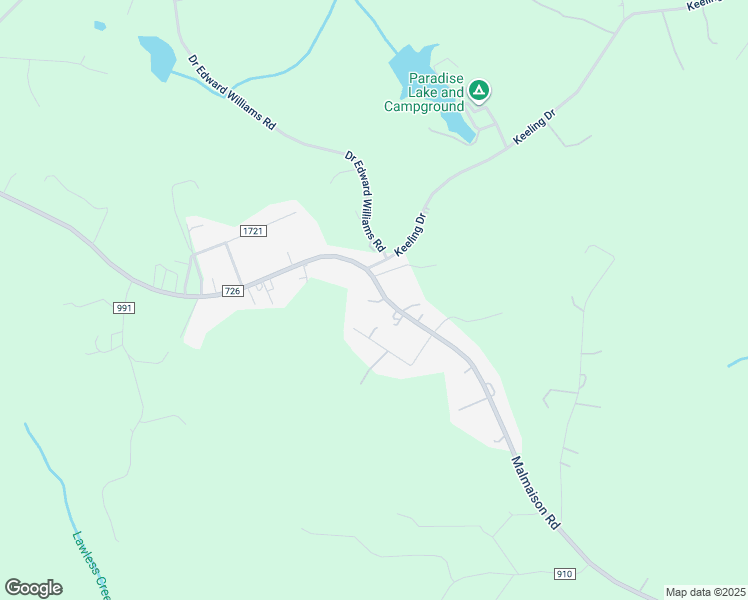 map of restaurants, bars, coffee shops, grocery stores, and more near 2060 Malmaison Road in Blairs