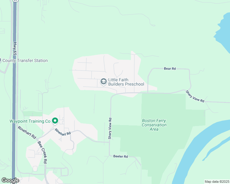 map of restaurants, bars, coffee shops, grocery stores, and more near 435 Shary View Road in Branson
