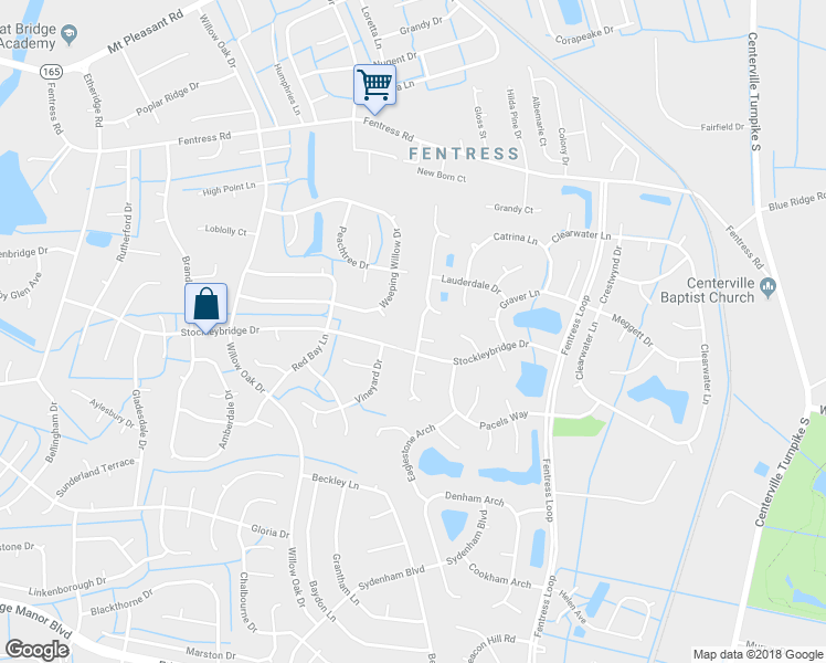 map of restaurants, bars, coffee shops, grocery stores, and more near 1112 Jamaica Lane in Chesapeake