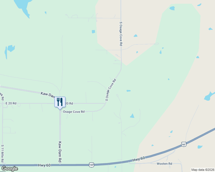 map of restaurants, bars, coffee shops, grocery stores, and more near 537 South Osage Cove Road in Burbank