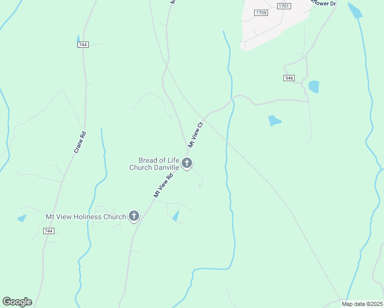 map of restaurants, bars, coffee shops, grocery stores, and more near 1633 Mount View Road in Danville