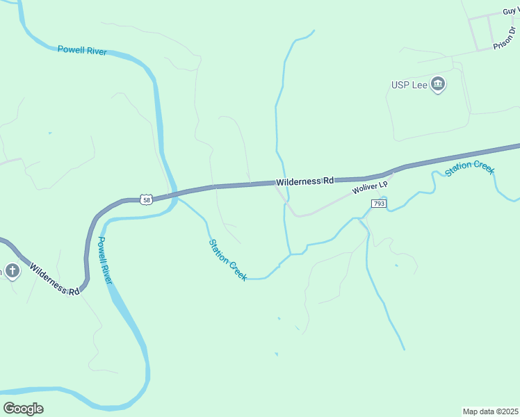 map of restaurants, bars, coffee shops, grocery stores, and more near 39910 Daniel Boone Trail in Pennington Gap
