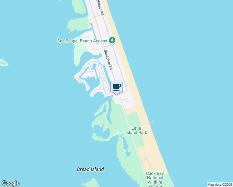 map of restaurants, bars, coffee shops, grocery stores, and more near 3673 Sandpiper Rd in Virginia Beach