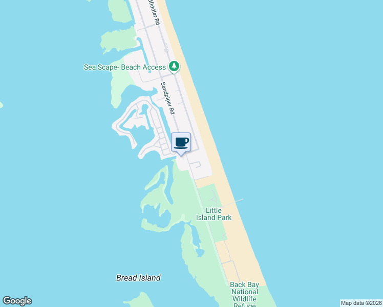 map of restaurants, bars, coffee shops, grocery stores, and more near 3673 Sandpiper Road in Virginia Beach