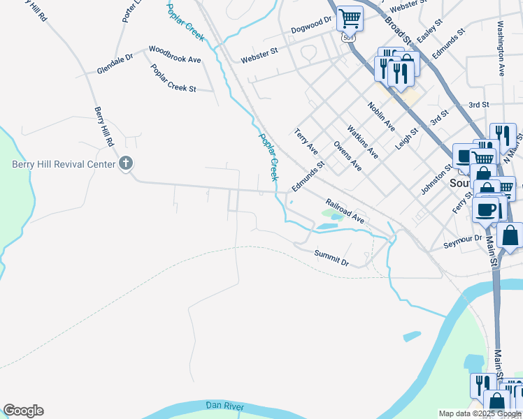 map of restaurants, bars, coffee shops, grocery stores, and more near 324-344 Wickham St in South Boston