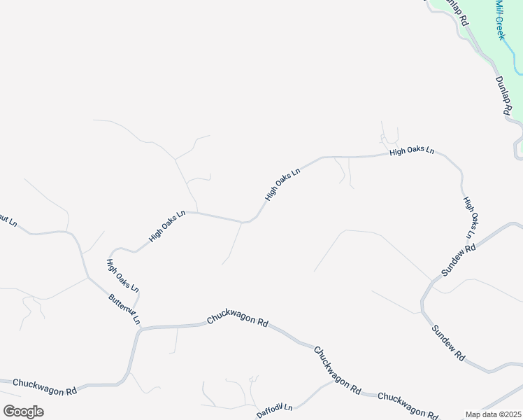 map of restaurants, bars, coffee shops, grocery stores, and more near High Oaks Lane in Yokuts Valley