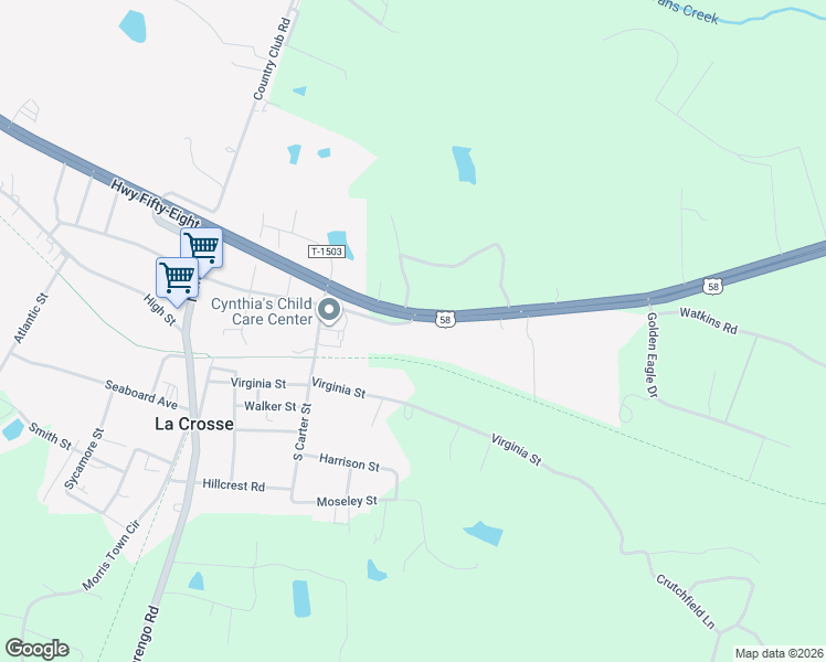 map of restaurants, bars, coffee shops, grocery stores, and more near 578 East Pine Street in La Crosse