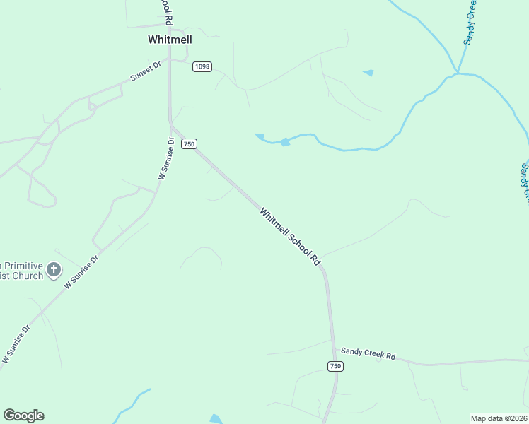 map of restaurants, bars, coffee shops, grocery stores, and more near 2988 Whitmell School Road in Dry Fork