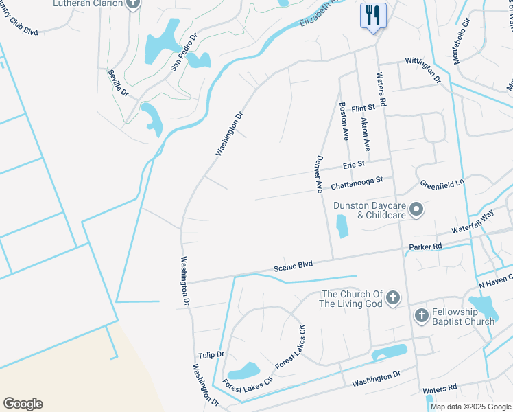 map of restaurants, bars, coffee shops, grocery stores, and more near 1056 Chattanooga Street in Chesapeake