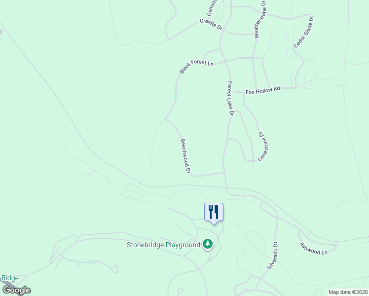 map of restaurants, bars, coffee shops, grocery stores, and more near Beechwood Drive in Reeds Spring