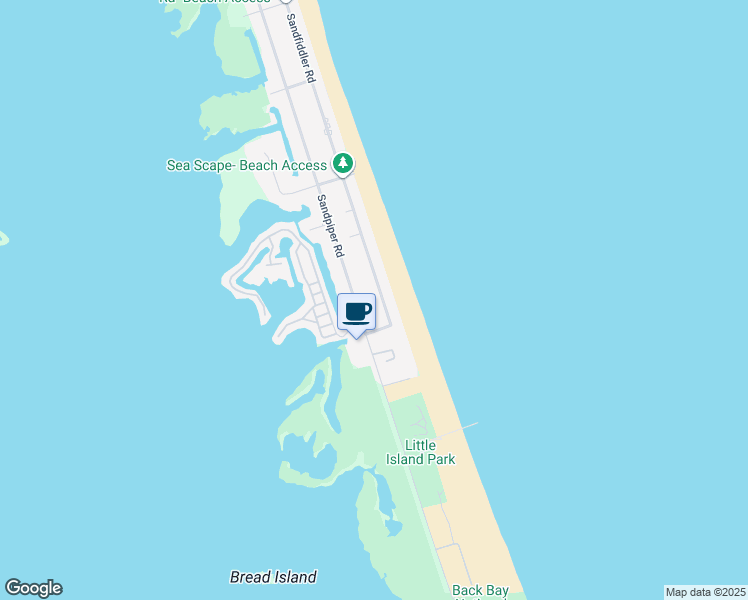 map of restaurants, bars, coffee shops, grocery stores, and more near 3652 Sandpiper Road in Virginia Beach