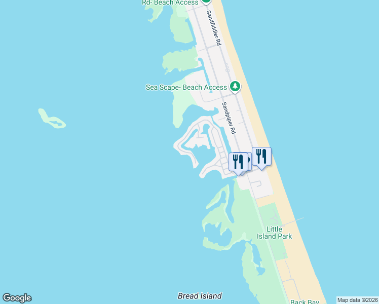 map of restaurants, bars, coffee shops, grocery stores, and more near 305 Corbett Rd in Virginia Beach