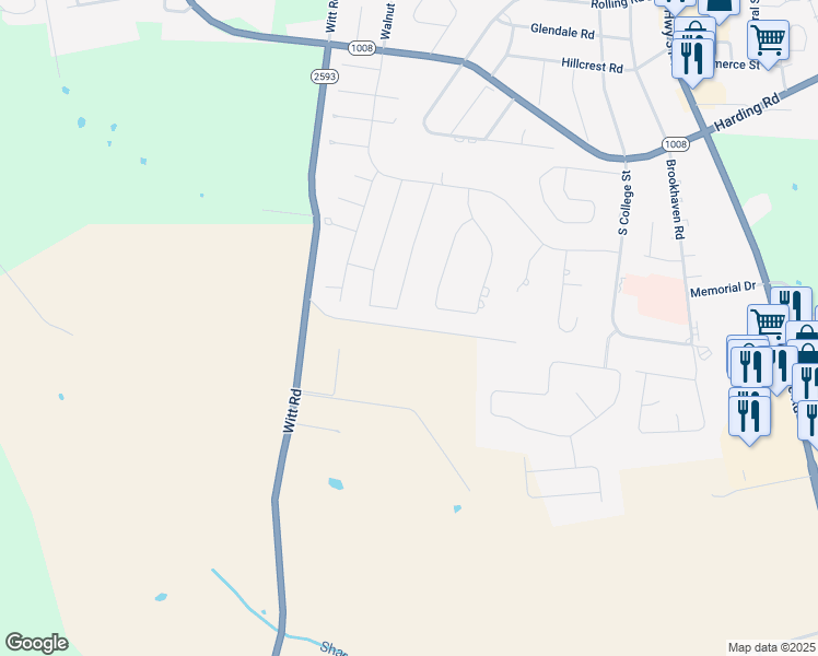 map of restaurants, bars, coffee shops, grocery stores, and more near Perdue Road in Franklin