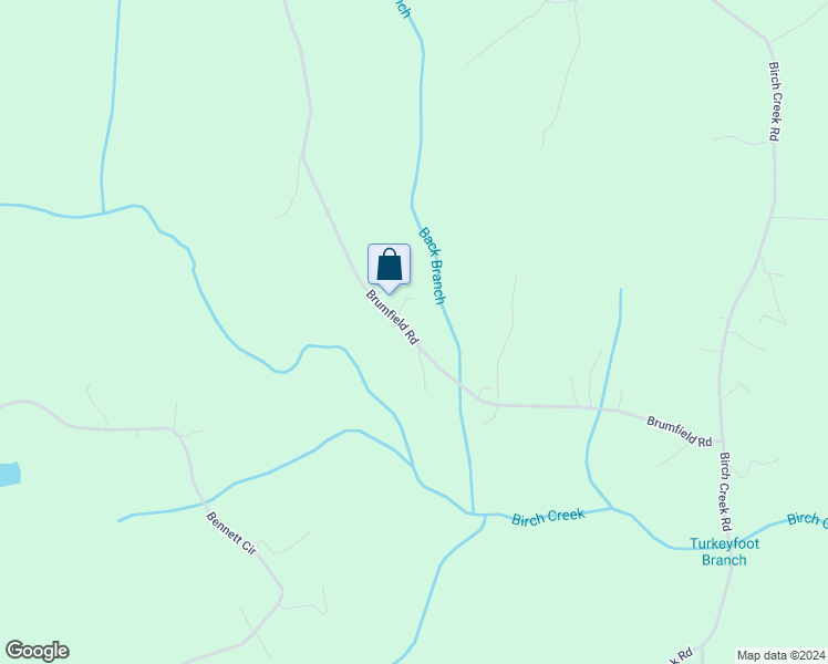 map of restaurants, bars, coffee shops, grocery stores, and more near 1877 Brumfield Road in Keeling