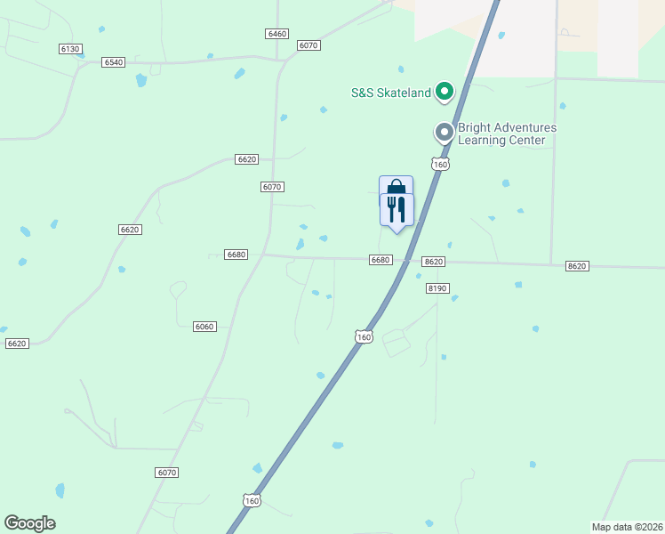 map of restaurants, bars, coffee shops, grocery stores, and more near 1500-1598 County Road 6680 in West Plains