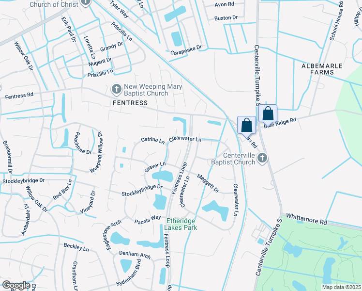 map of restaurants, bars, coffee shops, grocery stores, and more near 800 Dolph Circle in Chesapeake