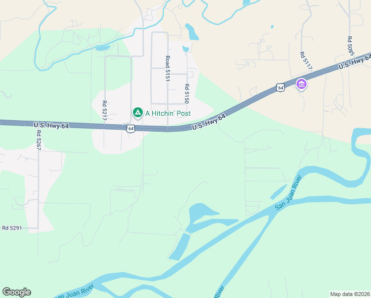 map of restaurants, bars, coffee shops, grocery stores, and more near 6071 U.S. 64 in Bloomfield