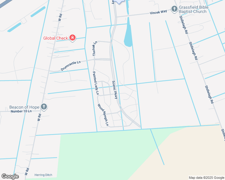 map of restaurants, bars, coffee shops, grocery stores, and more near 2132 Bellflower Way in Chesapeake