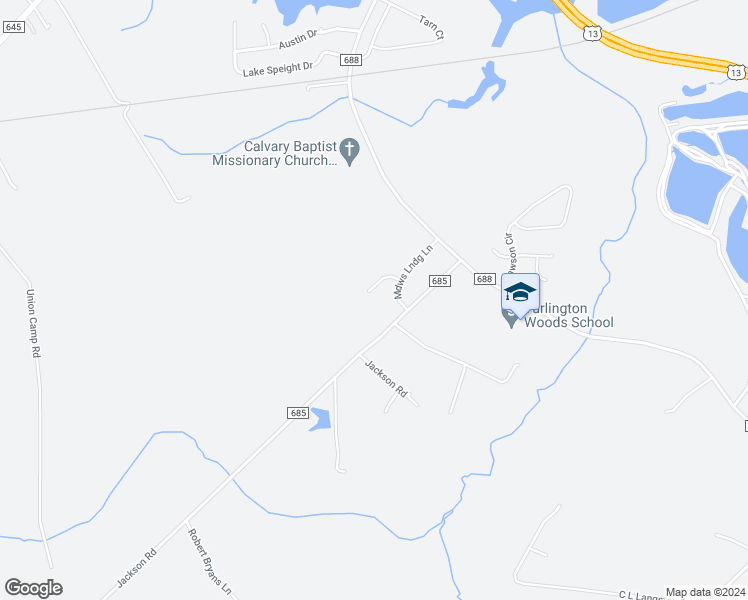 map of restaurants, bars, coffee shops, grocery stores, and more near 2518 Jackson Road in Suffolk