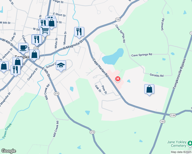 map of restaurants, bars, coffee shops, grocery stores, and more near 272 Pine Street in Tompkinsville
