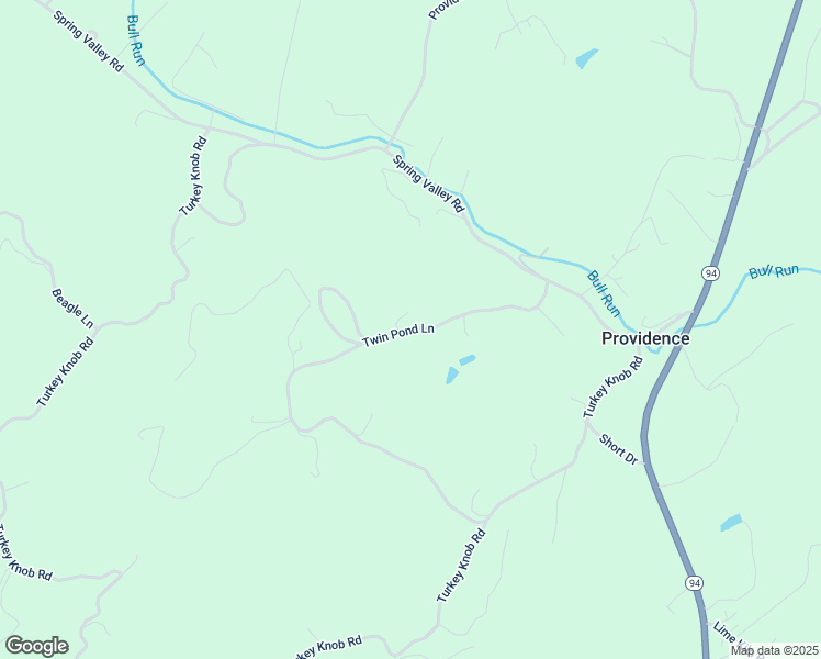 map of restaurants, bars, coffee shops, grocery stores, and more near Twin Pond Lane in Grayson County