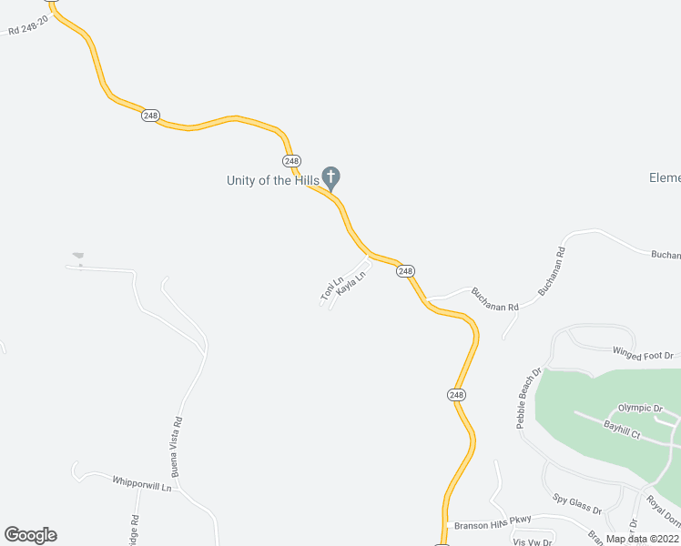 map of restaurants, bars, coffee shops, grocery stores, and more near 200 Toni Lane in Branson