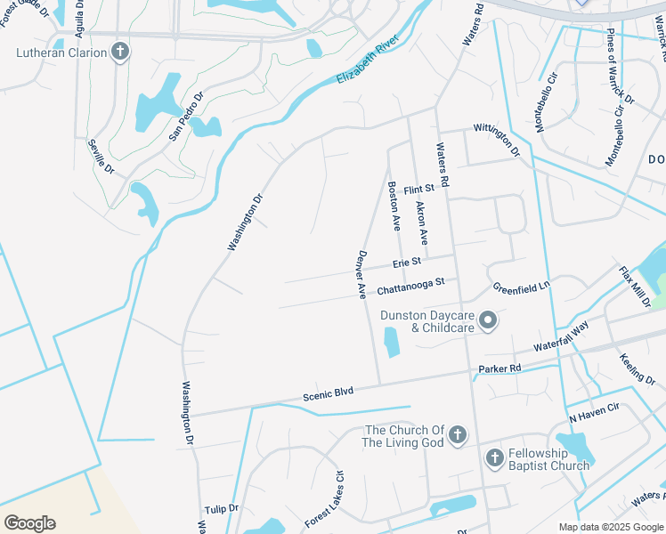 map of restaurants, bars, coffee shops, grocery stores, and more near 1013 Erie Street in Chesapeake