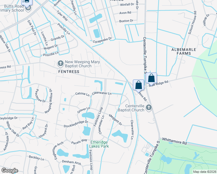 map of restaurants, bars, coffee shops, grocery stores, and more near 800 Crestwynd Circle in Chesapeake