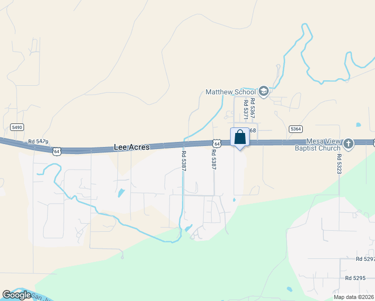 map of restaurants, bars, coffee shops, grocery stores, and more near 59 Road 5387 in Farmington