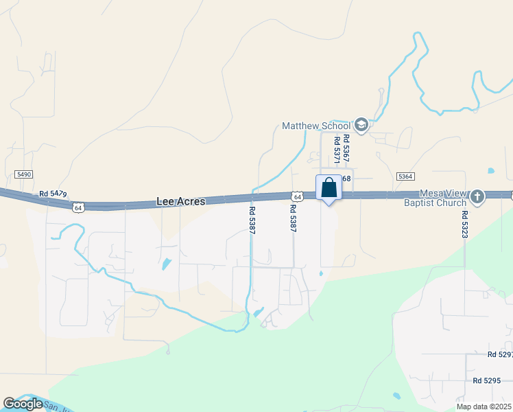 map of restaurants, bars, coffee shops, grocery stores, and more near 60 Road 5387 in Farmington